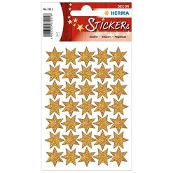 Bandai Sticker Decor Goldstars. Glittery