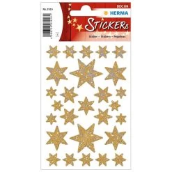 Bandai Sticker Decor Stars. Gold/Reflecting