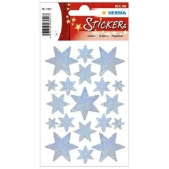 Bandai Sticker Decor Stars. Silver. Holo
