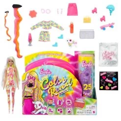 Barbie Reveal Color Set Of Gift Neon Tie-Dye Flor Doll -Children's Shop barbie reveal color set of gift neon tie dye flor doll 2