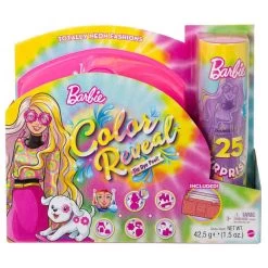 Barbie Reveal Color Set Of Gift Neon Tie-Dye Flor Doll -Children's Shop barbie reveal color set of gift neon tie dye flor doll 5