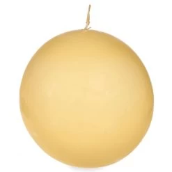 10Cm Cream Ball Candle