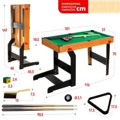 Billiard With Folding Base -Children's Shop color baby billiard with folding base 4