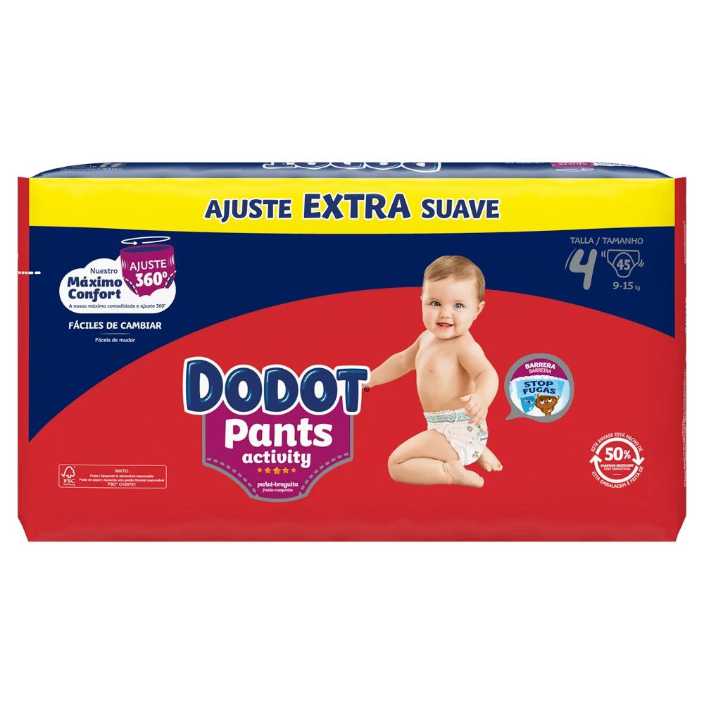 Activity Extra Size 4 45 Units Diaper Pants 4 Activity Extra Size 4 45 Units Diaper Pants - Image 2