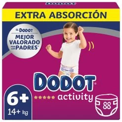 Box Diapers Activity Extra Size 6+ 88 Units -Children's Shop dodot box diapers activity extra size 6 88 units 10