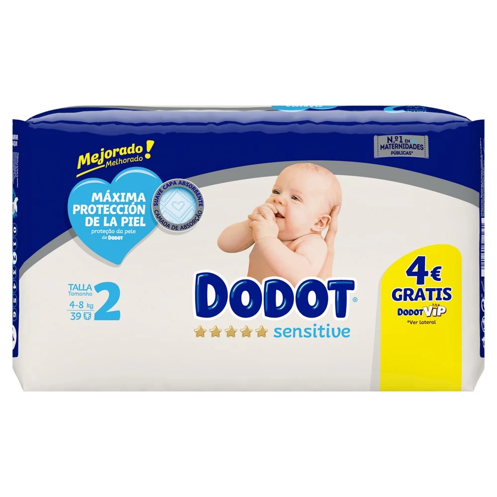 Sensitive Size 2 39 Units Diapers 4 Sensitive Size 2 39 Units Diapers - Image 2