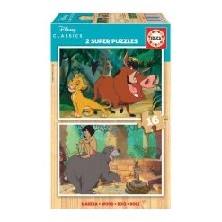 2X16 Pieces Disney Classics Wooden Puzzle