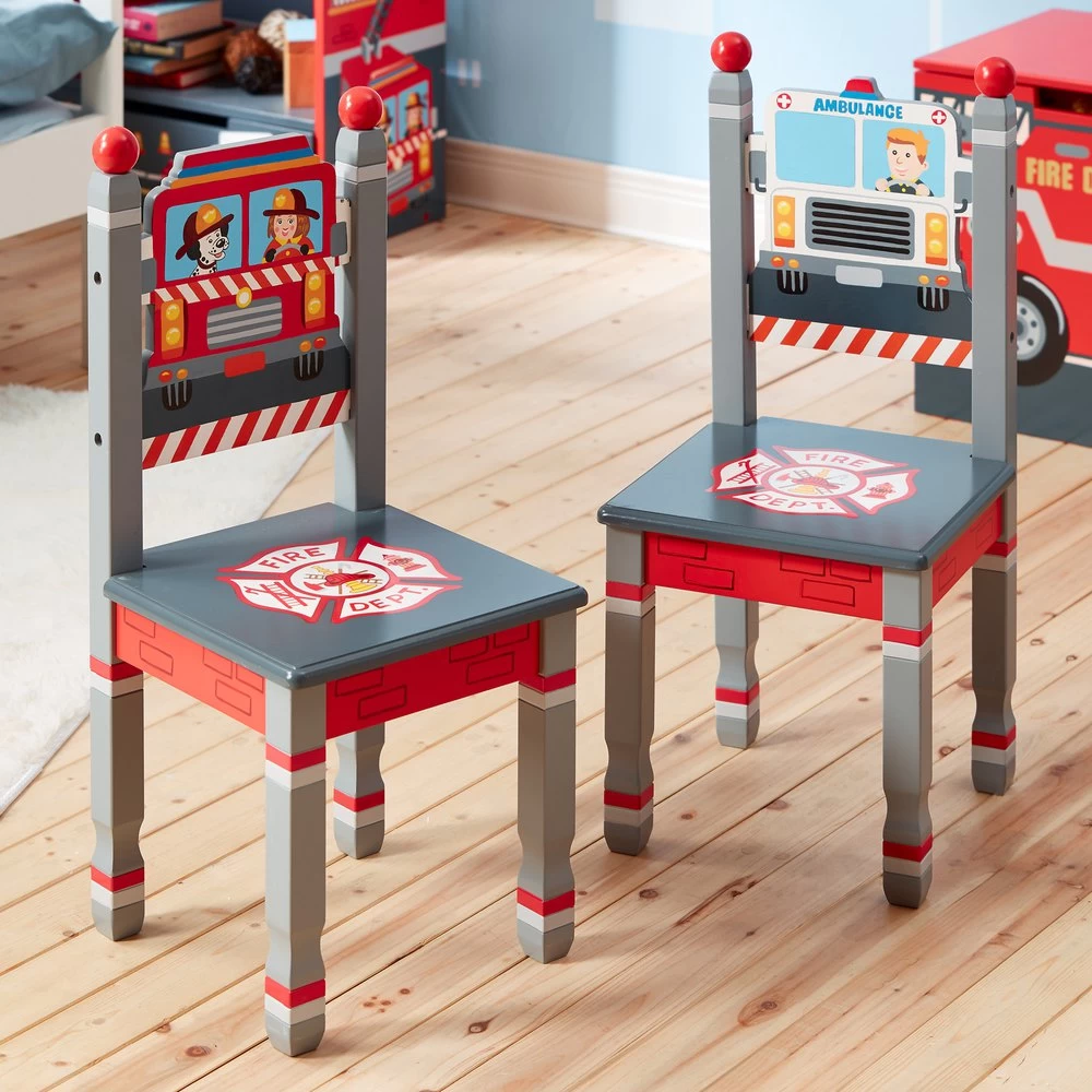 Little Fire Fighter Chair Set 6 Little Fire Fighter Chair Set - Image 4