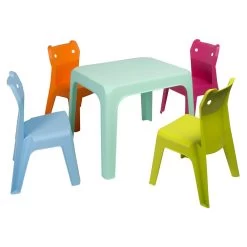 Jan Cat 2 Table And 4 Chairs Set