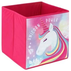 Genérico Multiusous Box Unicorn Fabric 31x31x31 Cm