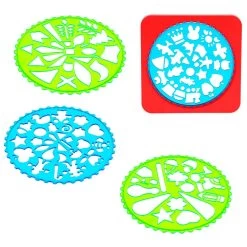 Genérico Pack 5 Templates For Mandalas 29x22 -Children's Shop generico pack 5 templates for mandalas 29x22 2