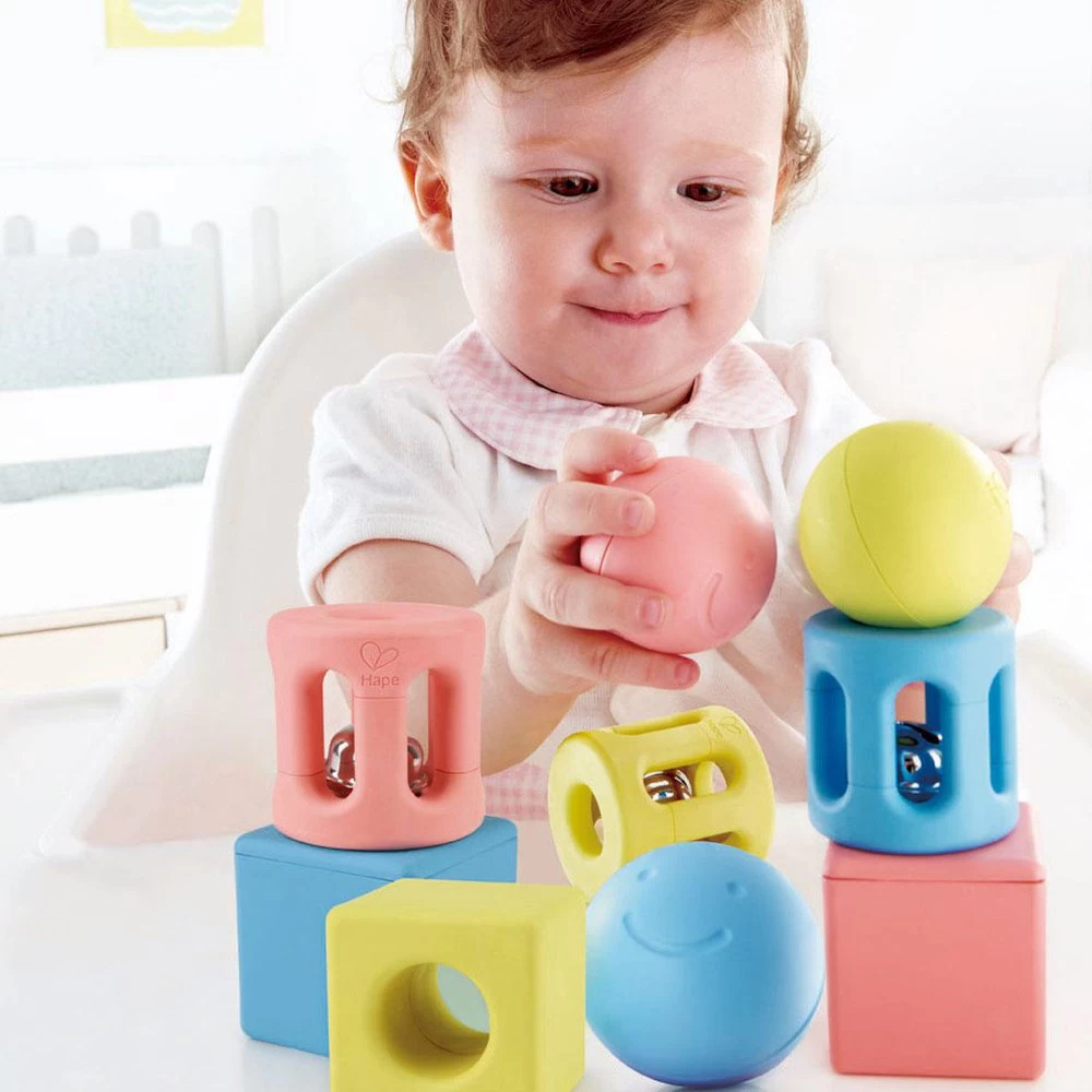 Hape Geometric Trio Rattle 4 Hape Geometric Trio Rattle - Image 2