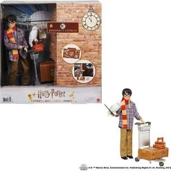 Harry Potter On Platform 9 3/4 Articulated Doll Toy With Hedwig And Luggage Cart With Accessories And Stickers -Children's Shop harry potter on platform 9 3 4 articulated doll toy with hedwig and luggage cart with accessories and stickers 5