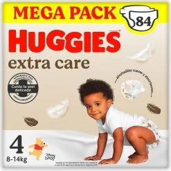 HUGGIES Extra Care Diapers Size 4 84 Units