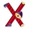 Janod Clown Letter X -Children's Shop janod clown letter x