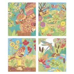 Janod Gold Paintings Watercolor Painting Jardin