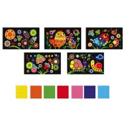 Janod Round Stickers Spring -Children's Shop janod round stickers spring 16