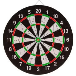KRF Flock Dartboard With 6 Darts 45 Cm -Children's Shop krf flock dartboard with 6 darts 45 cm 2