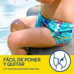 HLS Reusable Swimsuit Diaper Size 3-4 Tropical Trees -Children's Shop little swimmers hls reusable swimsuit diaper size 3 4 tropical trees 2