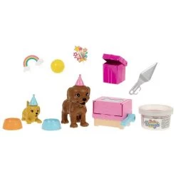Mattel Games Doggy Birthday Party Blonde With Toy Pets And Play Dough -Children's Shop mattel games doggy birthday party blonde with toy pets and play dough 2