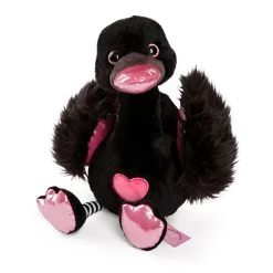 Nici Love Swan Black 25 Cm Teddy
