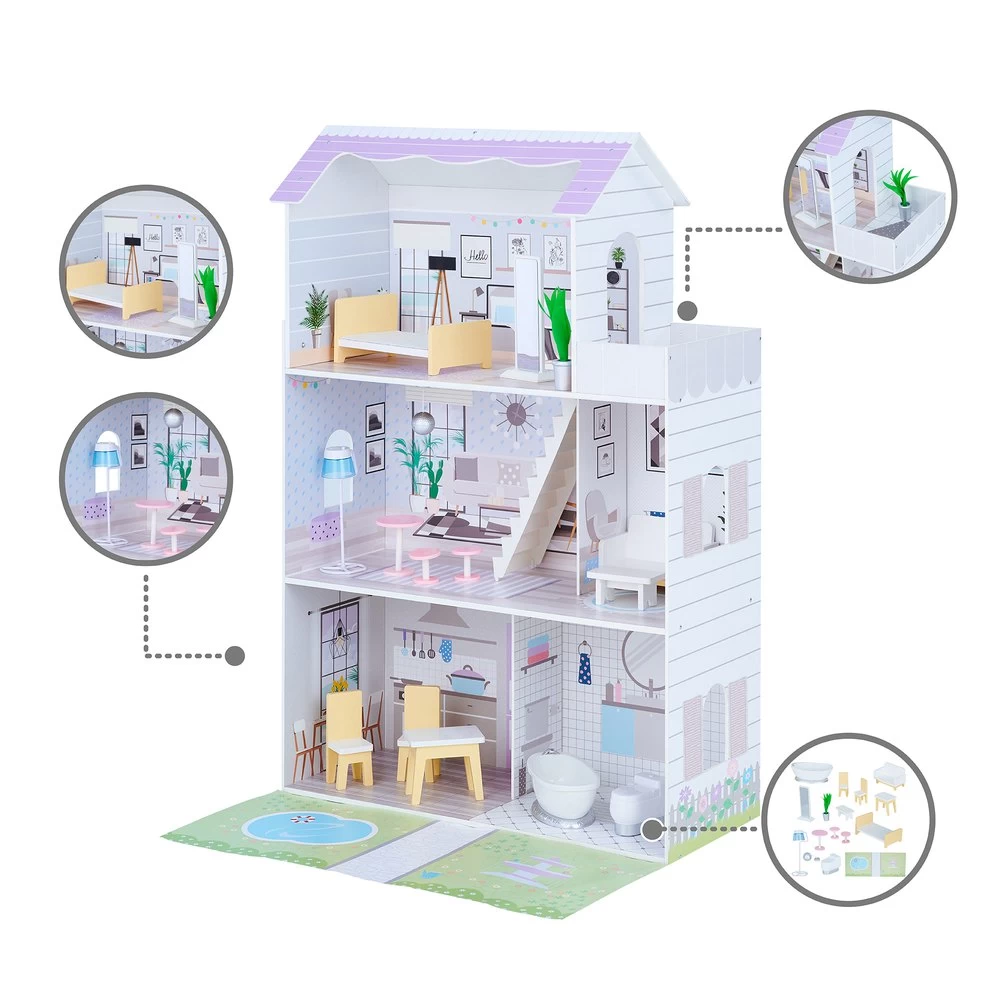 TD-12383E Large Doll House 7 TD-12383E Large Doll House - Image 5