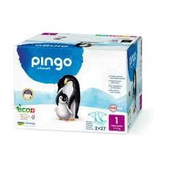 Ecological Diapers Size 1 New Born 54 Units