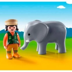 Playmobil 123 Elephant Caregiver -Children's Shop playmobil 123 elephant caregiver 3