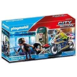 Playmobil 70572 Police Motorcycle Pursuit Of Thief