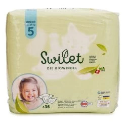 Ecological Diapers Size 5 Junior 36 Units