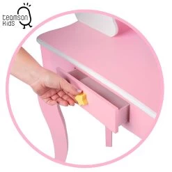 Wooden Dressig Table With Stool -Children's Shop teamson kids wooden dressig table with stool 3