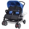 VIDAXL Baby Twin Stroller Steel
