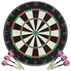 VIDAXL Professional Sisal Dartboard With 6 Darts Surround -Children's Shop vidaxl professional sisal dartboard with 6 darts surround 1