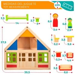 Wooden Dollhouse -Children's Shop woomax wooden dollhouse 6